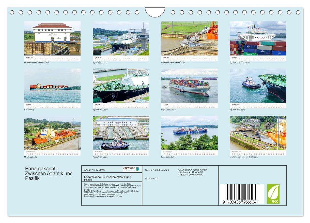 Bild: 9783435265534 | Panamakanal - Zwischen Atlantik und Pazifik (Wandkalender 2025 DIN...