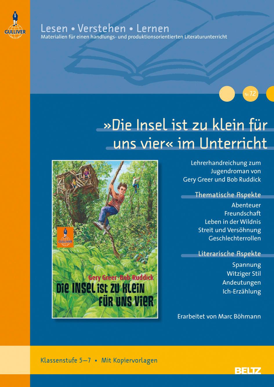 Cover: 9783407627780 | »Die Insel ist zu klein für uns vier« im Unterricht | Marc Böhmann