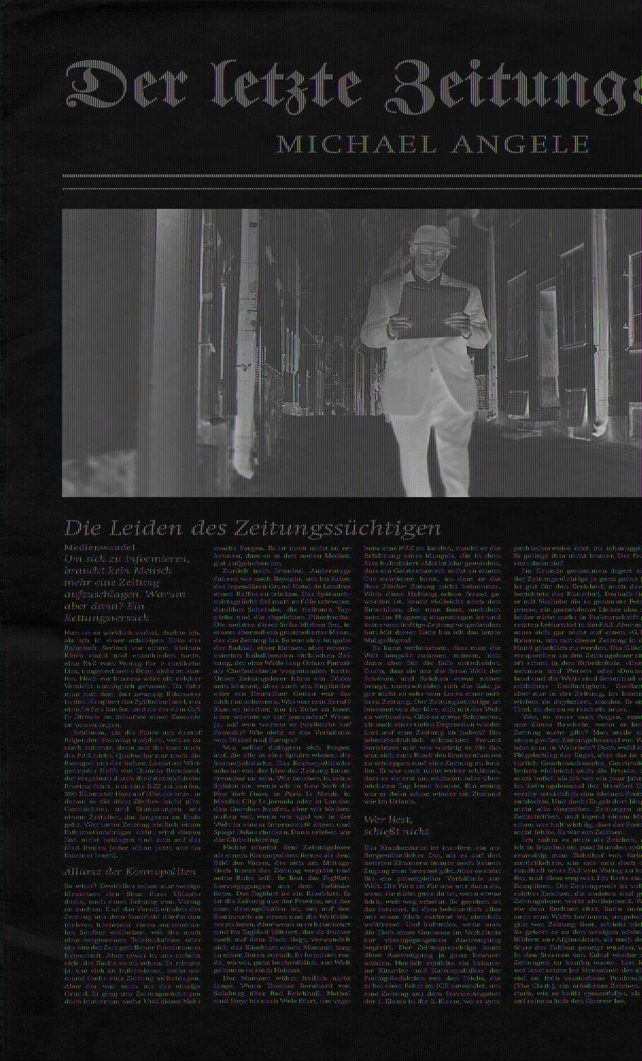 Cover: 9783869711287 | Der letzte Zeitungsleser | Michael Angele | Buch | 153 S. | Deutsch
