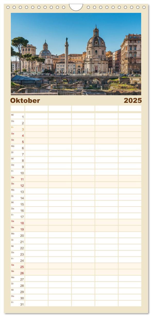 Bild: 9783457125465 | Familienplaner 2025 - Rom-Italien mit 5 Spalten (Wandkalender, 21 x...