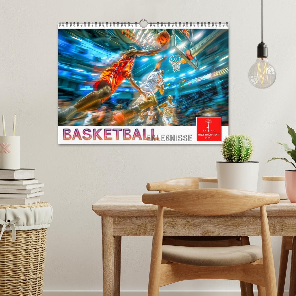 Bild: 9783457146729 | Basketball Erlebnisse (Wandkalender 2025 DIN A3 quer), CALVENDO...