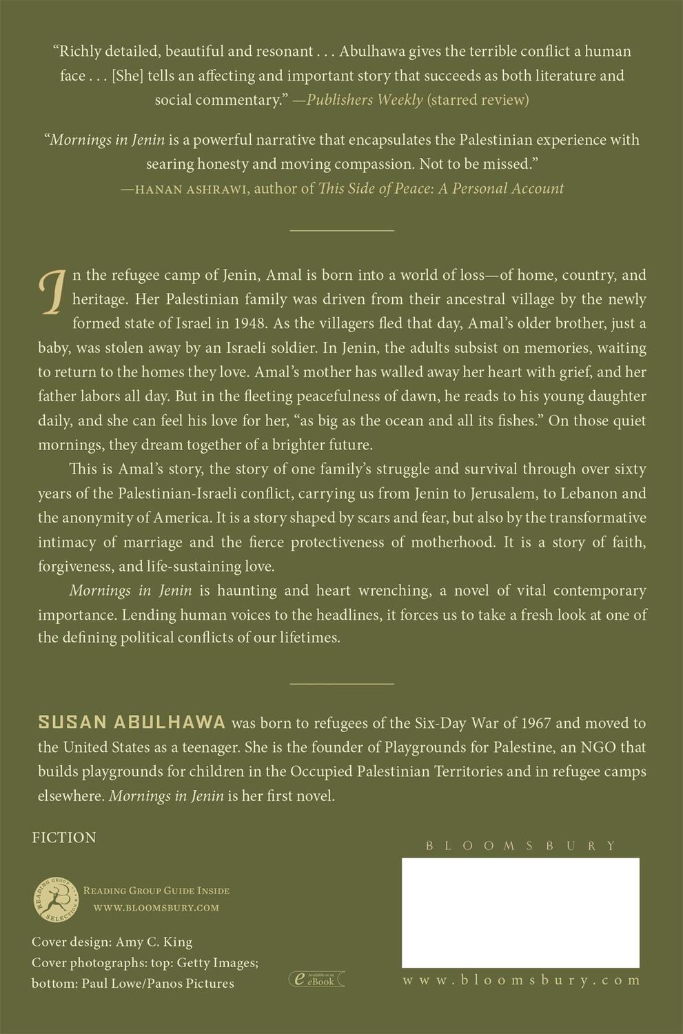 Rückseite: 9781608190461 | Mornings in Jenin | Susan Abulhawa | Taschenbuch | Englisch | 2010