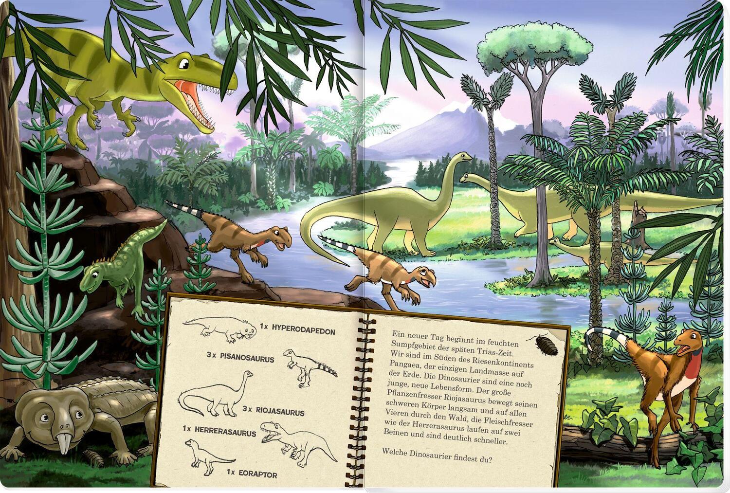 Bild: 9783649671701 | Mein riesengroßes Wimmel-Such-Buch: Dinosaurier &amp; Co. | Buch | 16 S.