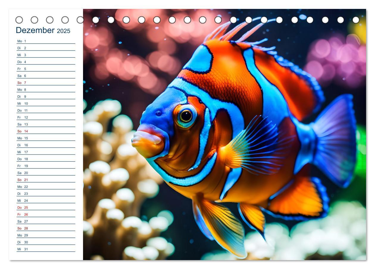 Bild: 9783457144886 | Aquarienzauber - Bunte KI Unterwasserwelten (Tischkalender 2025 DIN...