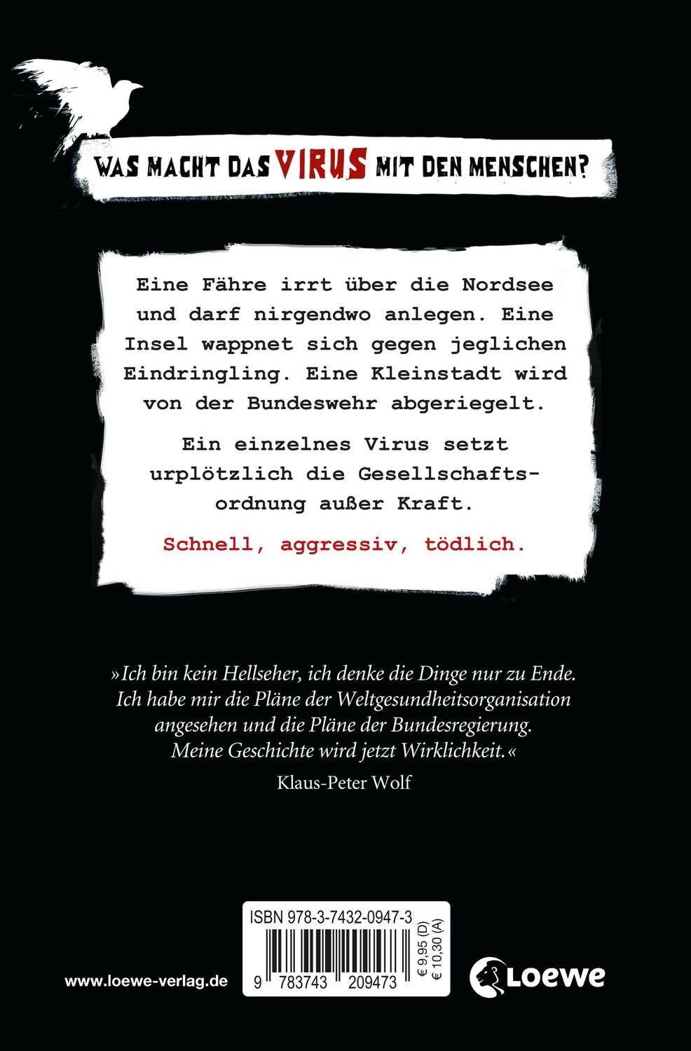 Rückseite: 9783743209473 | Todesbrut | Das Buch zum Virus | Klaus-Peter Wolf | Taschenbuch | 2020