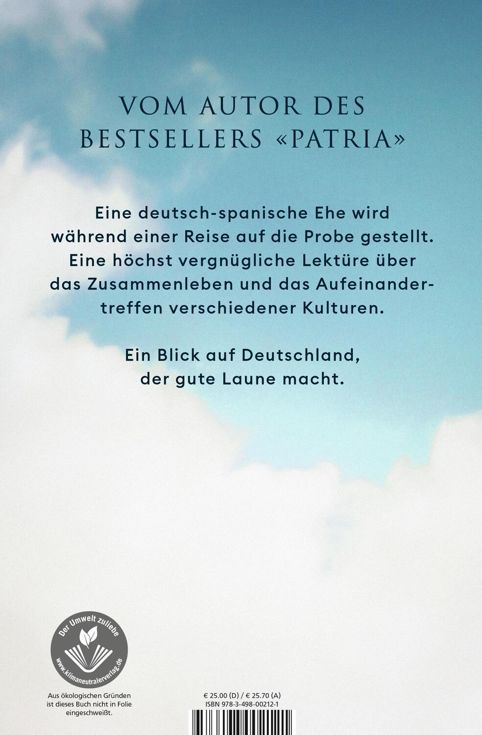 Rückseite: 9783498002121 | Reise mit Clara durch Deutschland | Fernando Aramburu | Buch | Deutsch