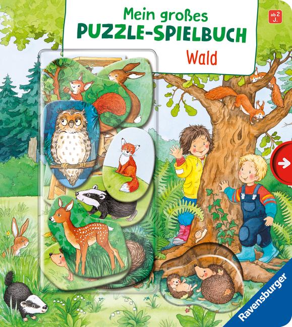 Cover: 9783473418244 | Mein großes Puzzle-Spielbuch - Wald | Mila Rulff | Buch | 12 S. | 2023