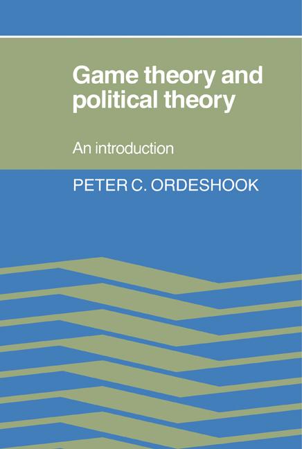 Cover: 9780521315937 | Game Theory and Political Theory | An Introduction | Ordeshook | Buch