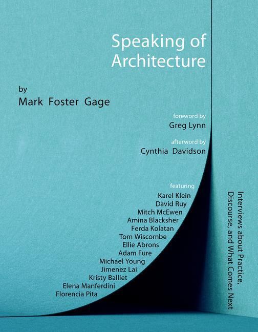 Cover: 9781957183183 | Speaking of Architecture | Mark Foster Gage | Taschenbuch | Englisch