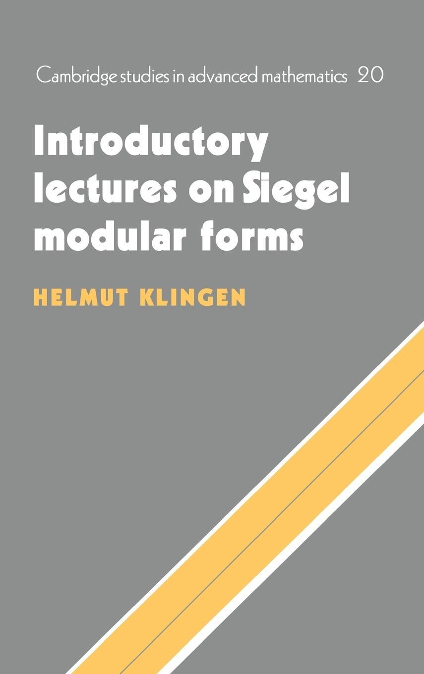 Cover: 9780521350525 | Introductory Lectures on Siegel Modular Forms | Helmut Klingen | Buch