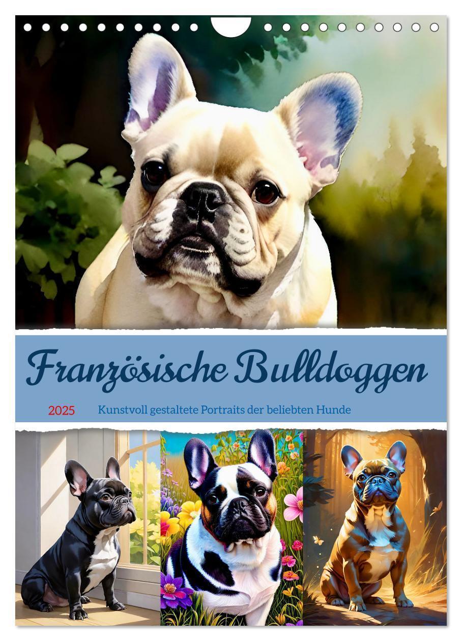 Cover: 9783383786143 | Französische Bulldoggen. Kunstvoll gestaltete Portraits...