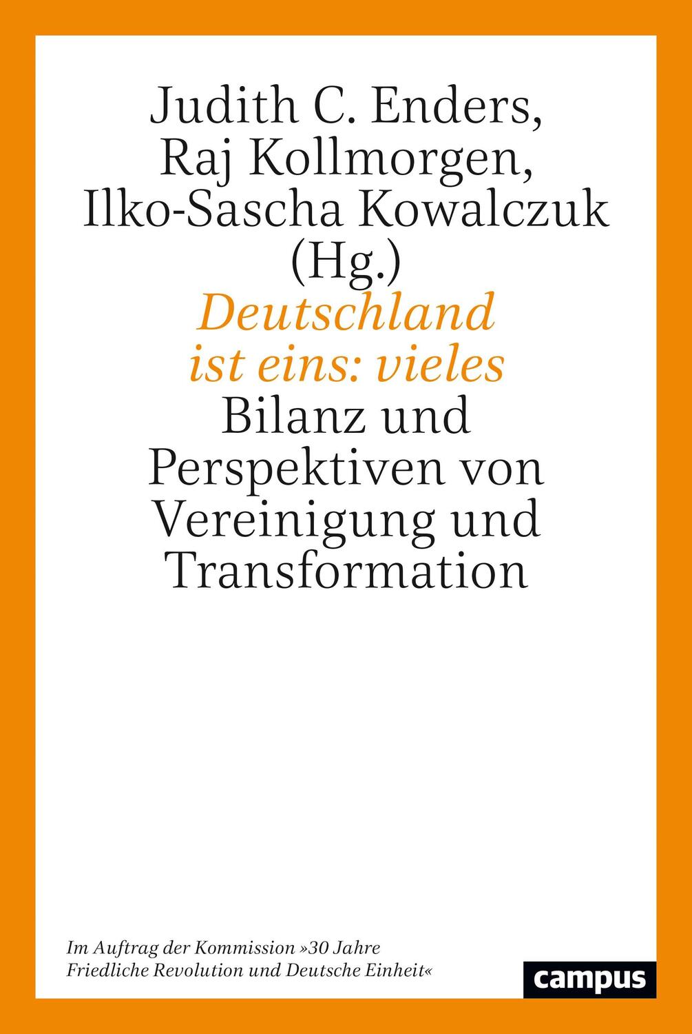 Cover: 9783593514369 | Deutschland ist eins: vieles | Judith C. Enders (u. a.) | Buch | 2021