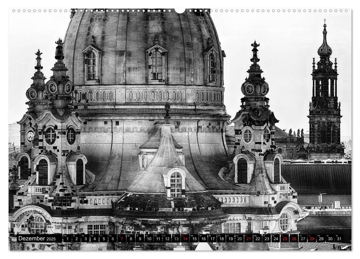 Bild: 9783435719488 | Dresden Faszination Schwarz Weiss (Wandkalender 2025 DIN A2 quer),...