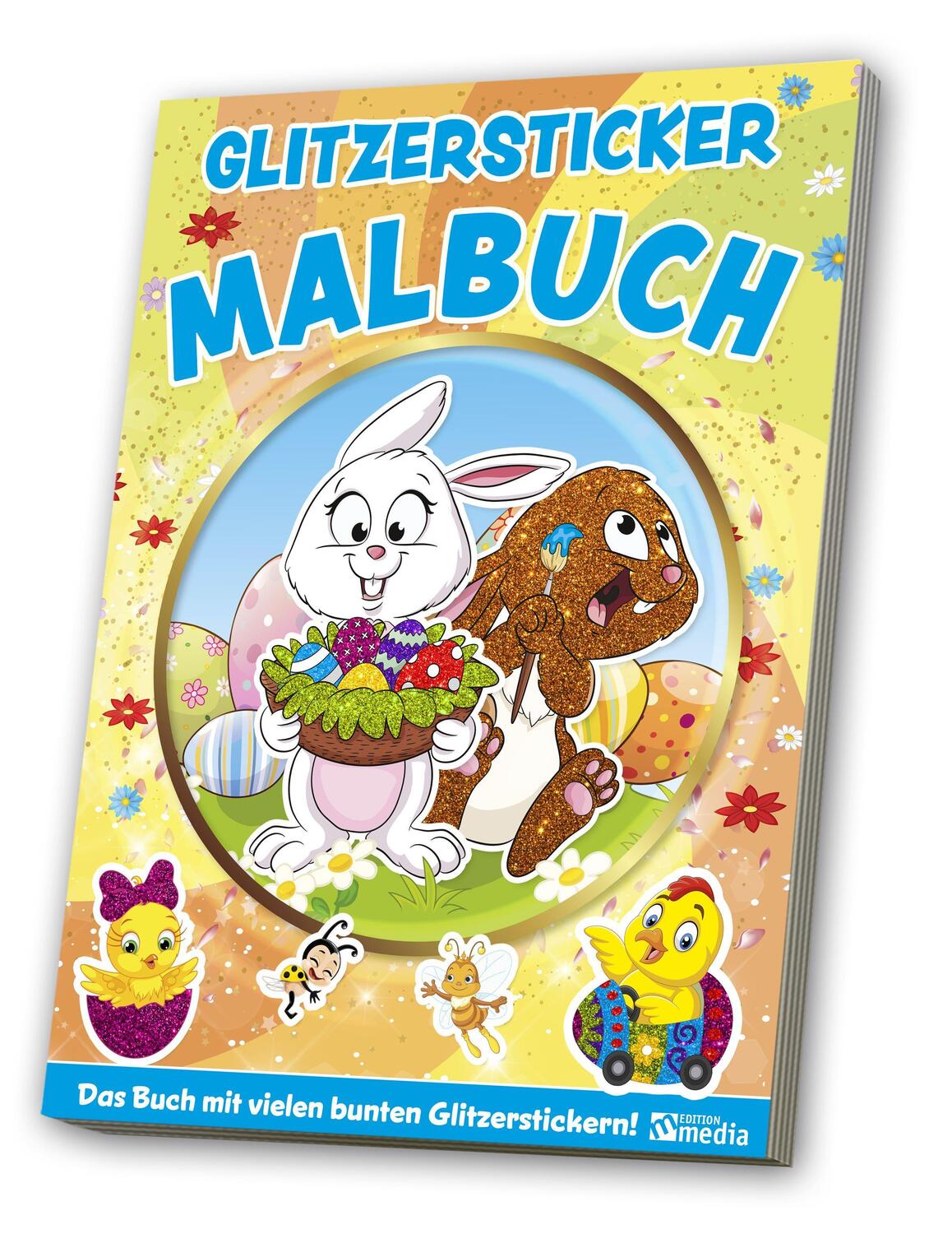 Cover: 4019393988044 | Glitzersticker XXL-Malbuch Kindergarten Frühling Ostern | Buch | 2022