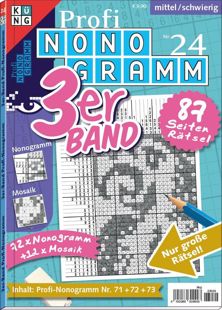 Cover: 9783905573572 | Profi-Nonogramm 3er-Band Nr. 24 | Rätsel fürs Auge | Conceptis Puzzles