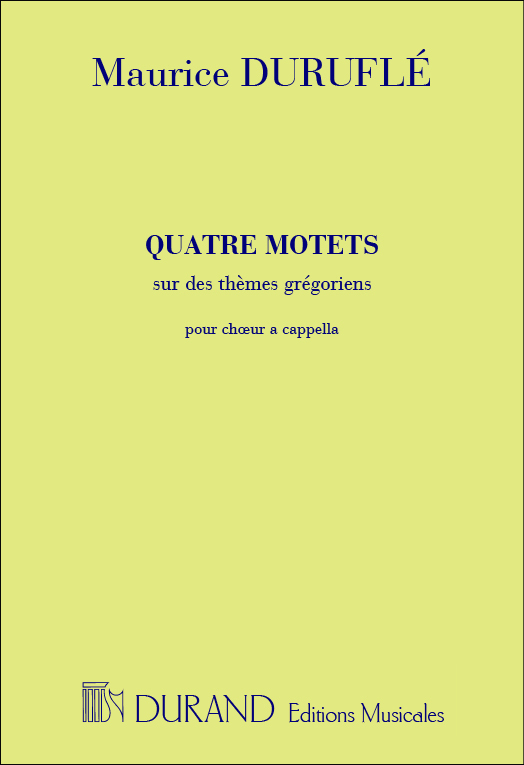 Cover: 9790044080175 | 4 Motets Sur Des Themes Gregoriens Op. 10 | Pour Choeur a Cappella