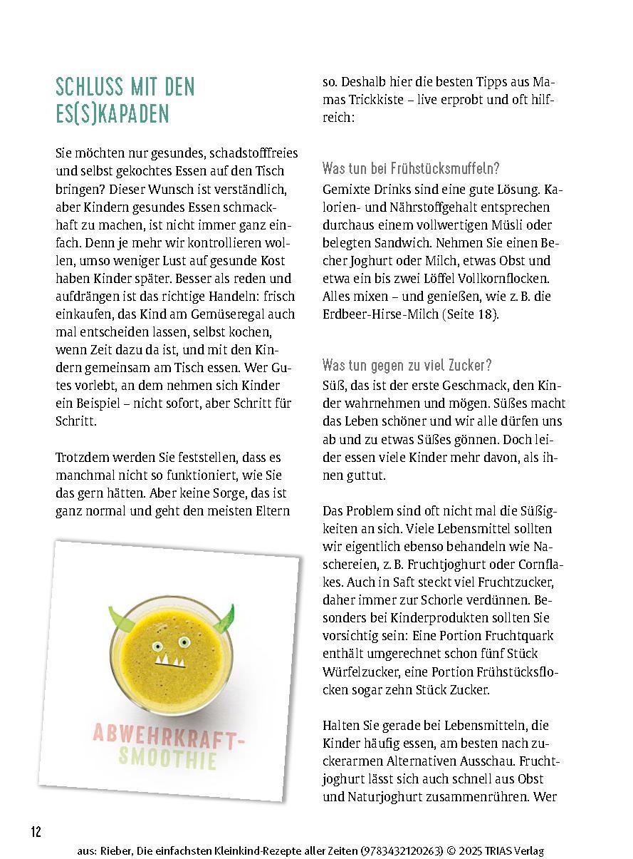 Bild: 9783432120263 | Die einfachsten Kleinkind-Rezepte aller Zeiten | Dunja Rieber | Buch