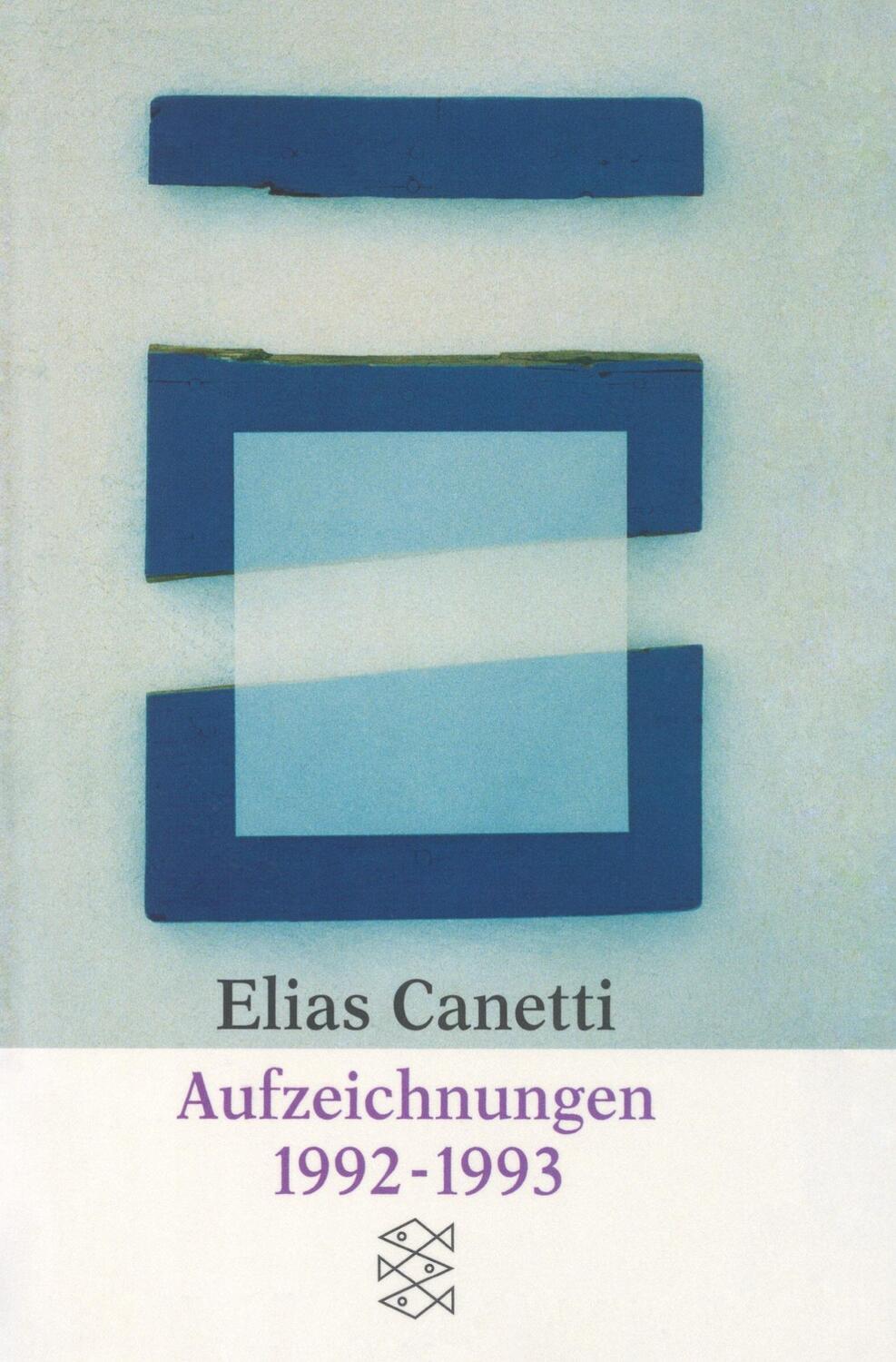 Cover: 9783596141494 | Aufzeichnungen 1992-1993 | Elias Canetti | Taschenbuch | Paperback