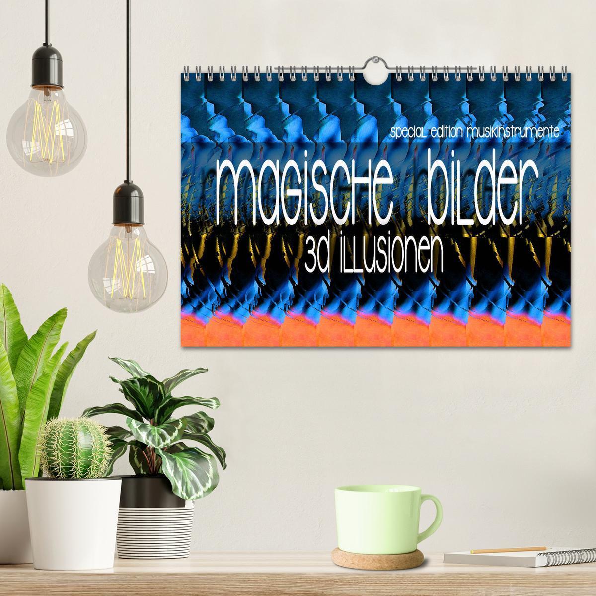 Bild: 9783435005666 | Magische Bilder - 3D Illusionen (Wandkalender 2025 DIN A4 quer),...