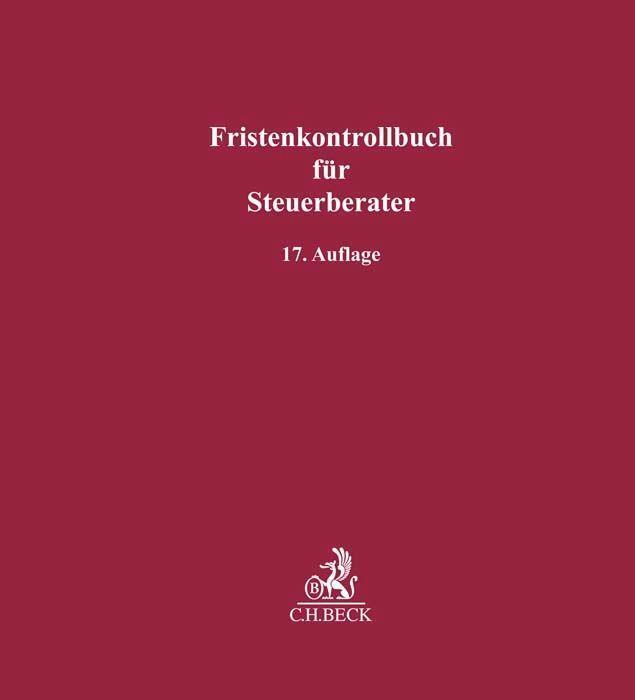 Cover: 9783406802058 | Fristenkontrollbuch für Steuerberater | Buch | Deutsch | 2023