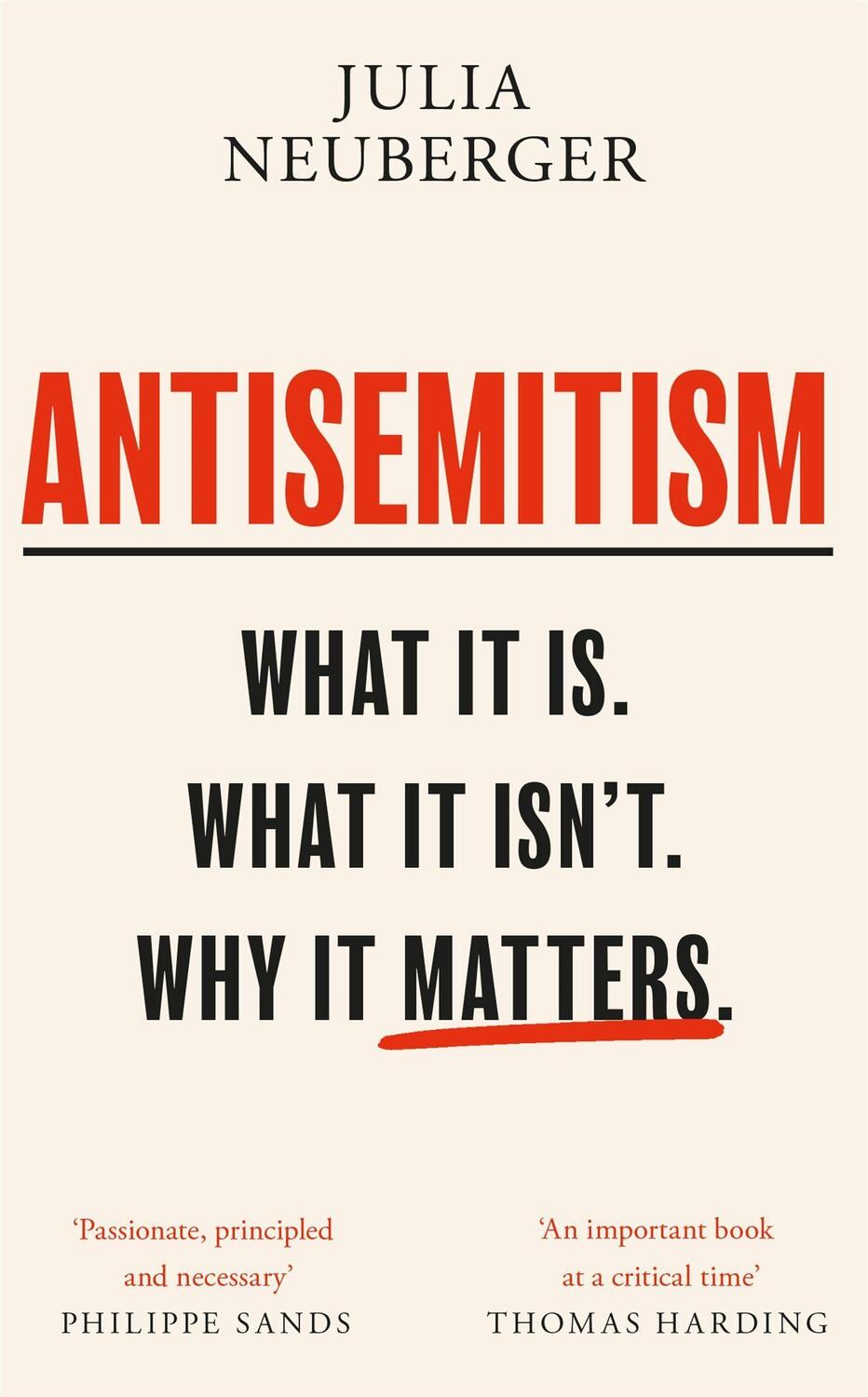 Cover: 9781474612401 | Antisemitism | What It Is. What It Isn't. Why It Matters | Neuberger