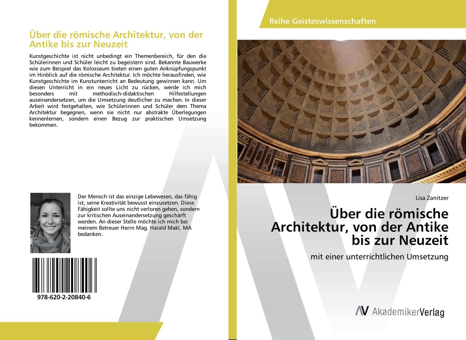 Cover: 9786202208406 | Über die römische Architektur, von der Antike bis zur Neuzeit | Buch