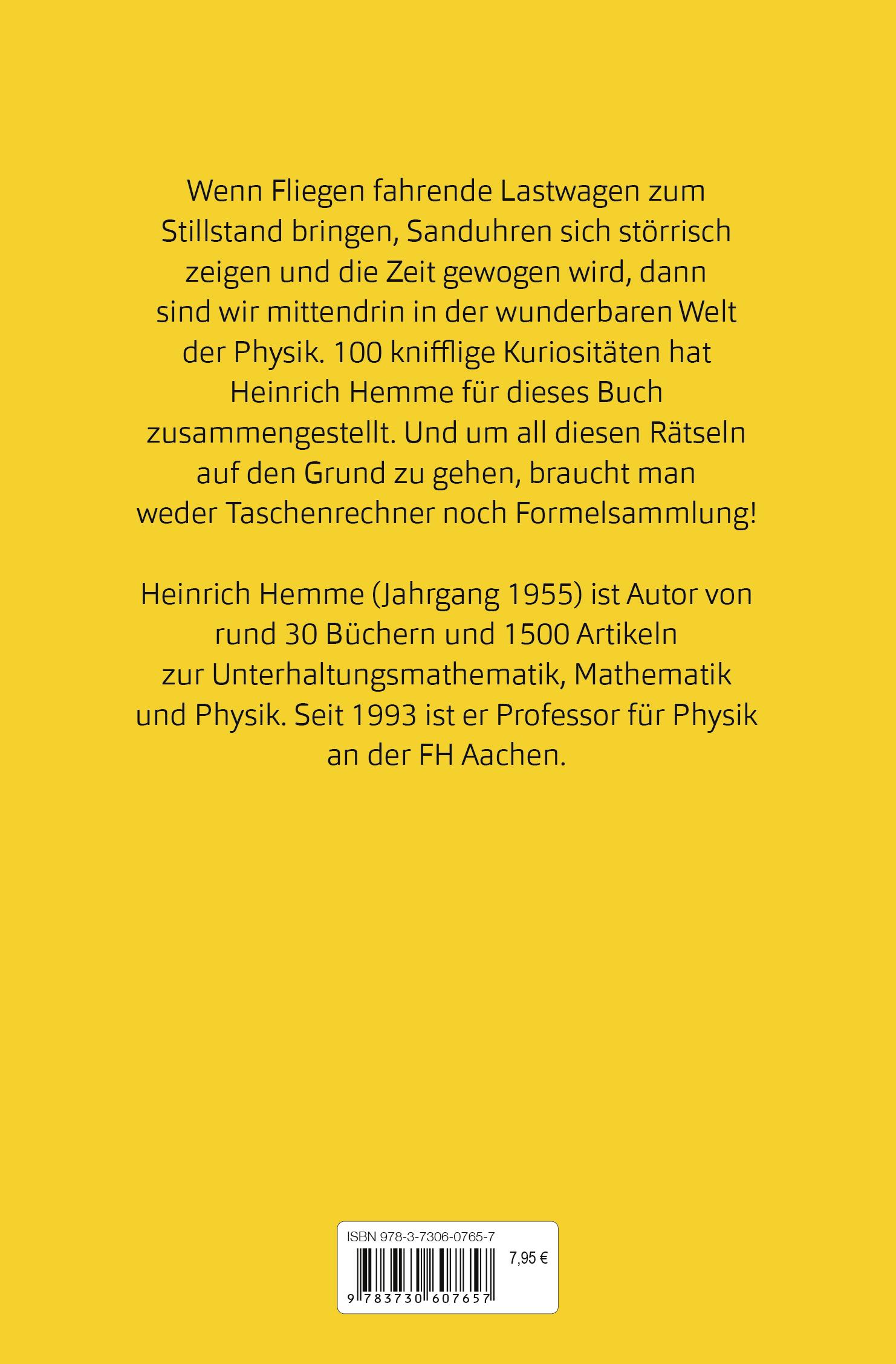 Bild: 9783730607657 | 100 physikalische Kopfnüsse | Heinrich Hemme | Buch | 192 S. | Deutsch