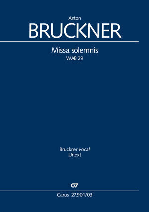 Cover: 9790007293840 | Missa solemnis (Klavierauszug) | WAB 29 | Anton Bruckner | Buch | 2022