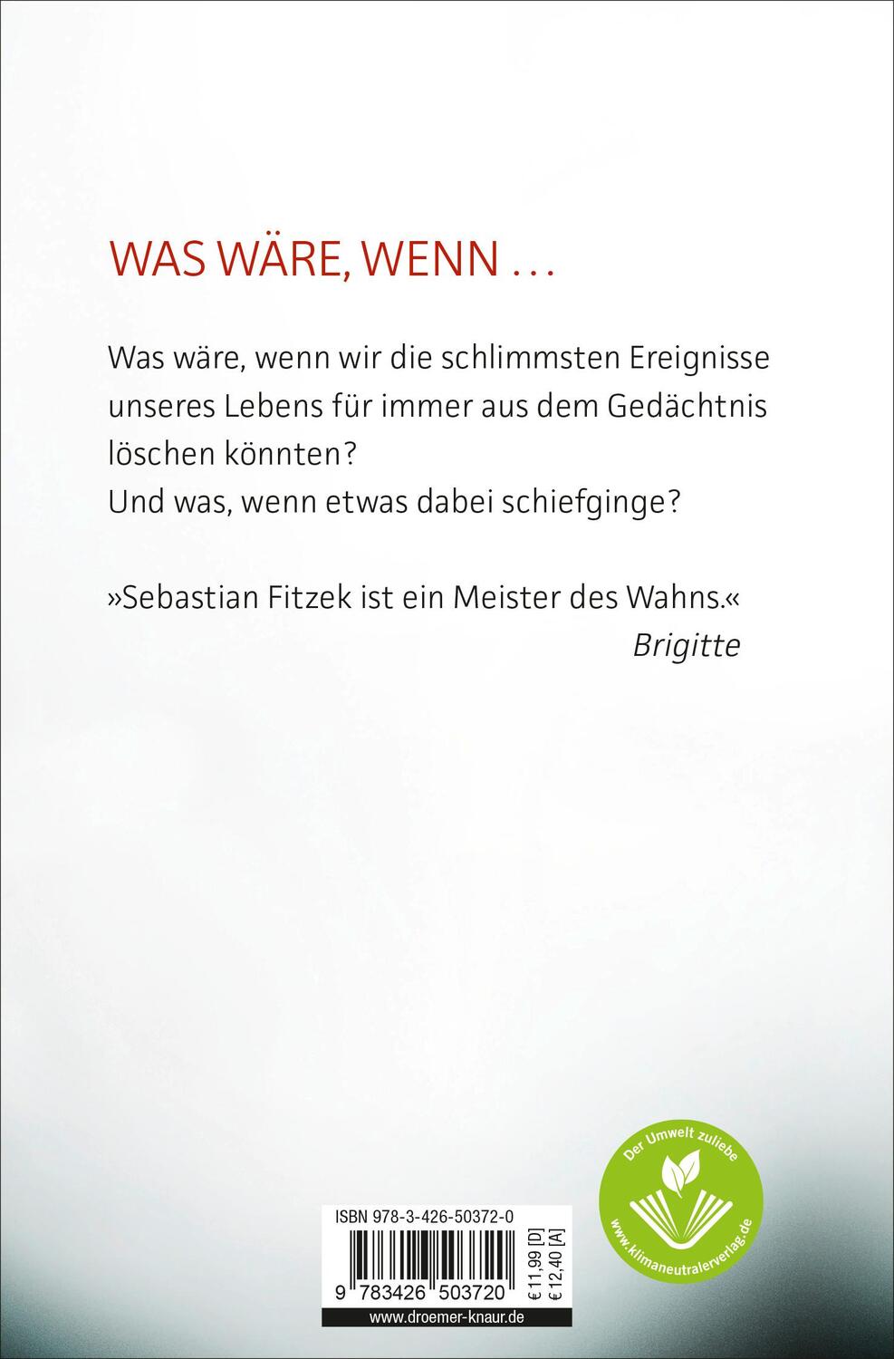 Rückseite: 9783426503720 | Splitter | Sebastian Fitzek | Taschenbuch | 375 S. | Deutsch | 2010