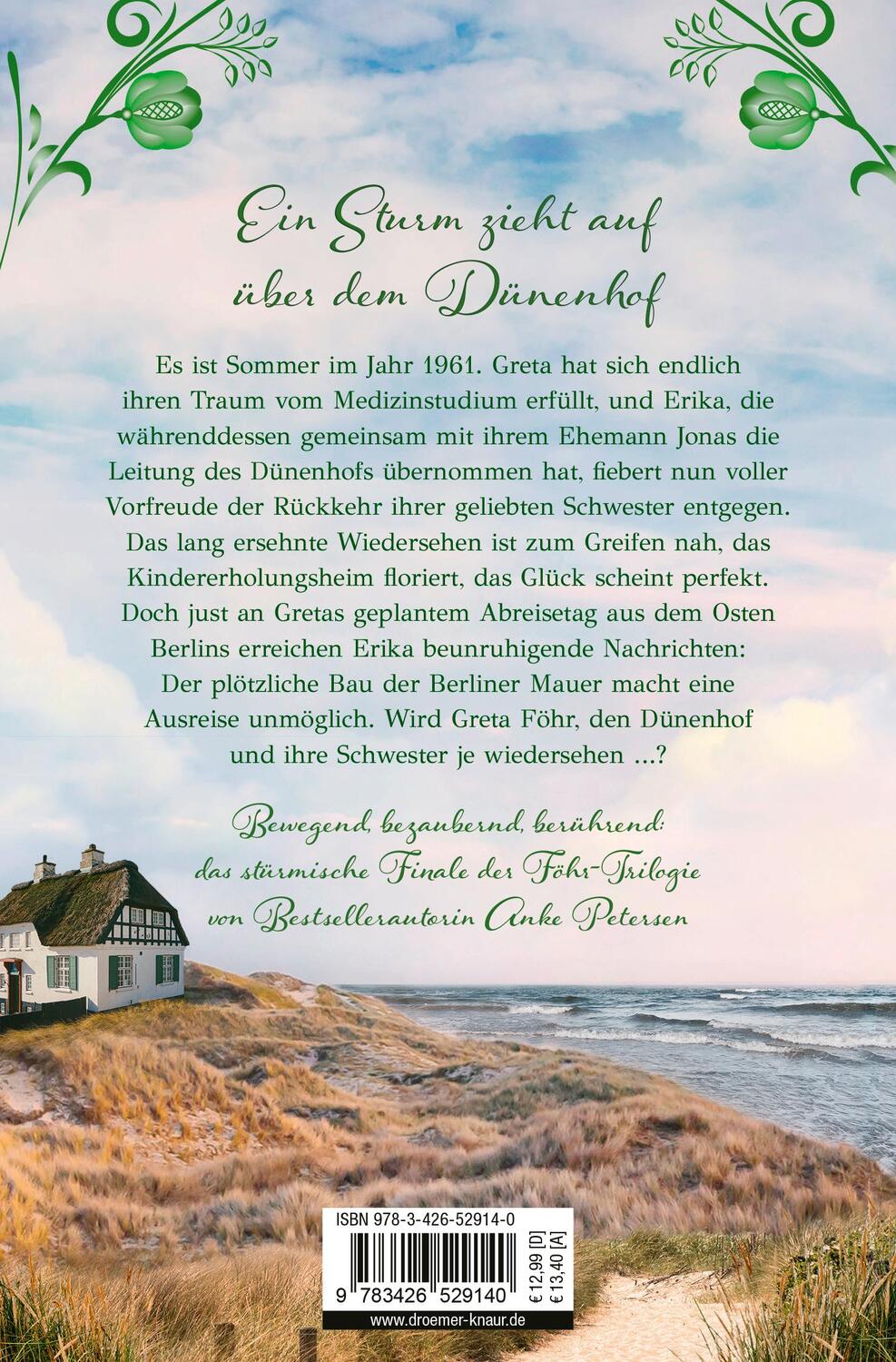Rückseite: 9783426529140 | Stürmische Zeiten auf dem Dünenhof | Roman | Anke Petersen | Buch