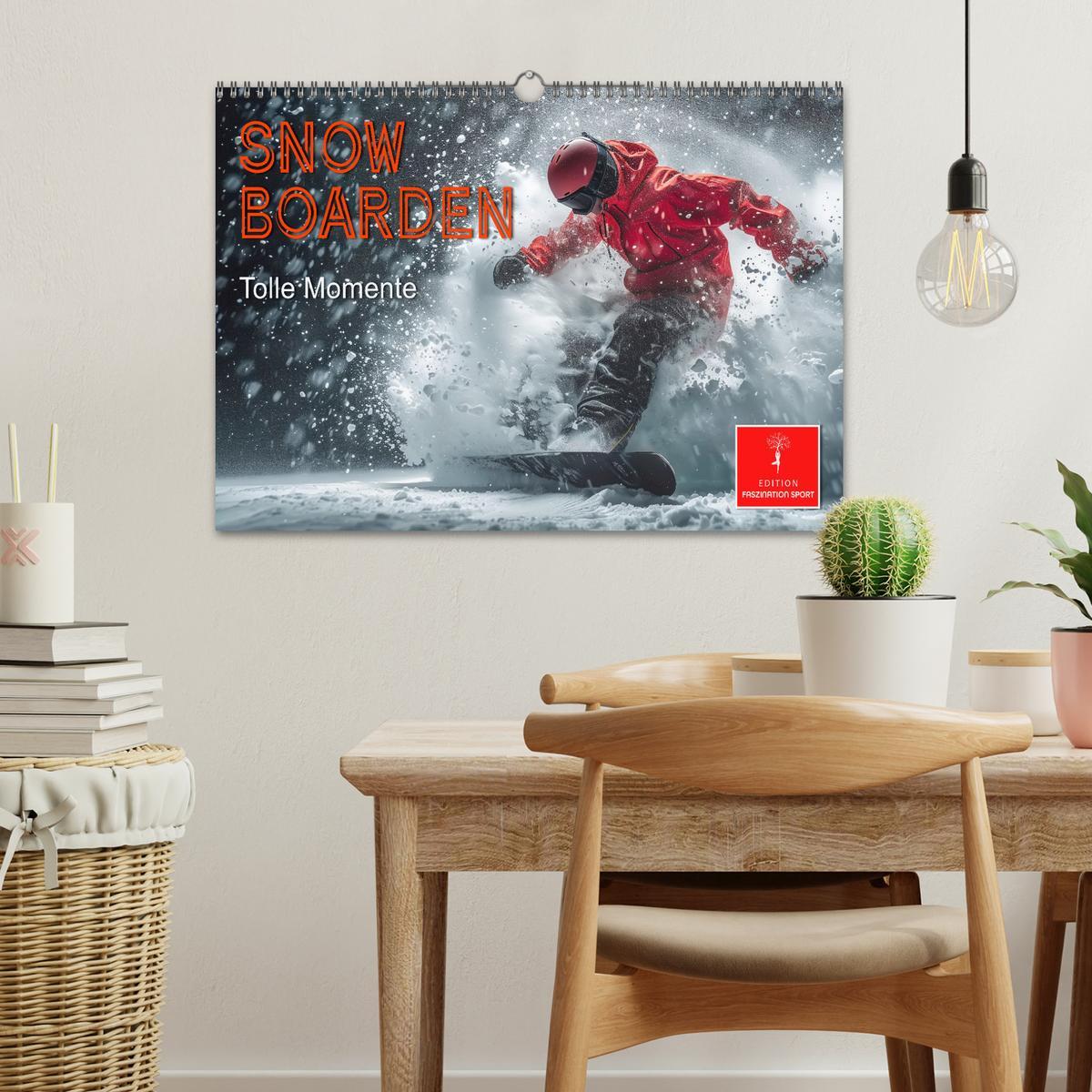 Bild: 9783383776984 | Snowboarden - tolle Momente (Wandkalender 2025 DIN A3 quer),...