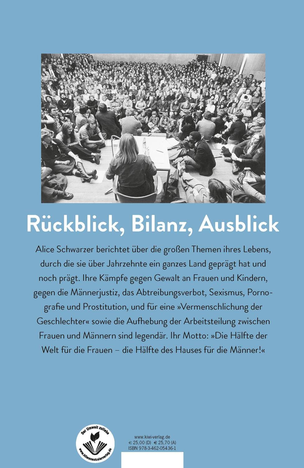Rückseite: 9783462054361 | Lebenswerk | Alice Schwarzer | Buch | 474 S. | Deutsch | 2020