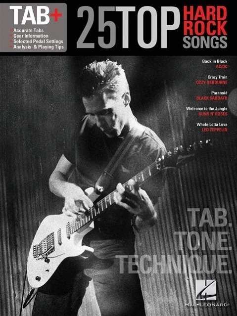 Cover: 884088672164 | 25 Top Hard Rock Songs - Tab. Tone. Technique. | Tab+ | Taschenbuch