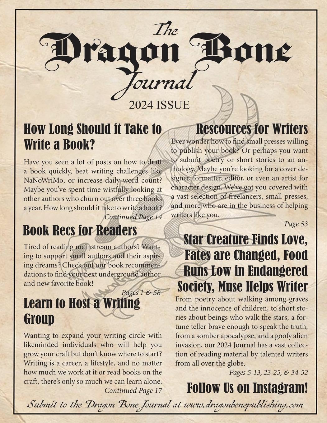 Cover: 9781962337007 | The Dragon Bone Journal | 2024 Issue | Taschenbuch | Paperback | 2024