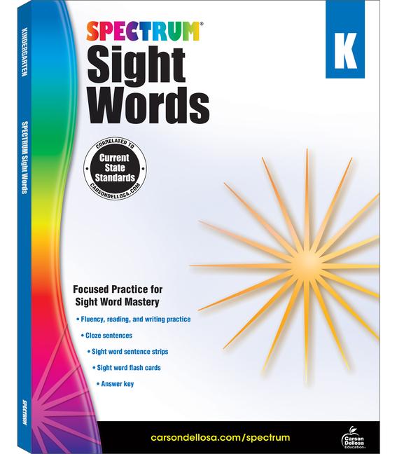 Cover: 9781483811888 | Spectrum Sight Words, Grade K | Volume 104 | Spectrum | Taschenbuch