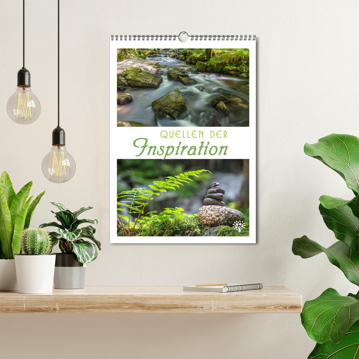 Bild: 9783457028407 | Quellen der Inspiration (Wandkalender 2025 DIN A3 hoch), CALVENDO...