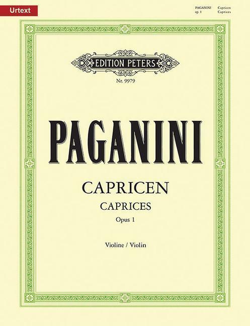 Cover: 9790014079246 | 24 Capricen für Violine solo op. 1 | Niccolò Paganini | Broschüre