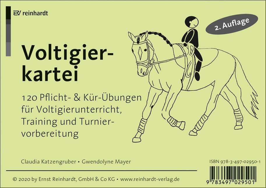 Cover: 9783497029501 | Voltigierkartei | Claudia Katzengruber (u. a.) | Box | 125 S. | 2020