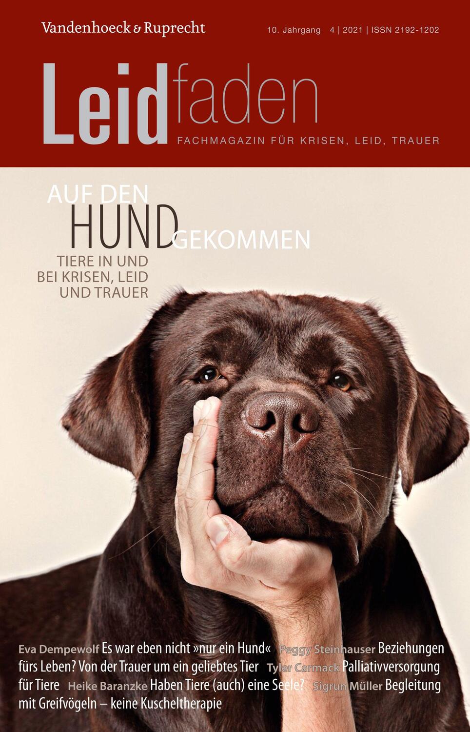 Cover: 9783525407707 | Auf den Hund gekommen - Tiere in und bei Krisen, Leid und Trauer