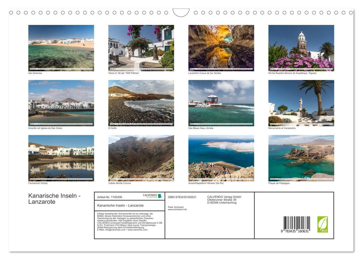 Bild: 9783435160631 | Kanarische Inseln - Lanzarote (Wandkalender 2025 DIN A3 quer),...