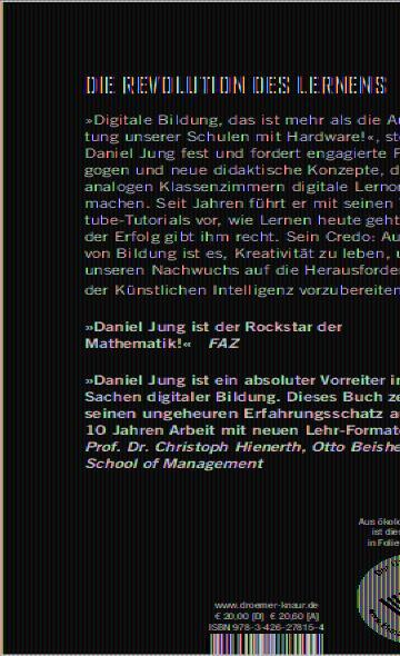 Rückseite: 9783426278154 | Let's rock education - Deutschlands erfolgreichster Mathe-Youtuber