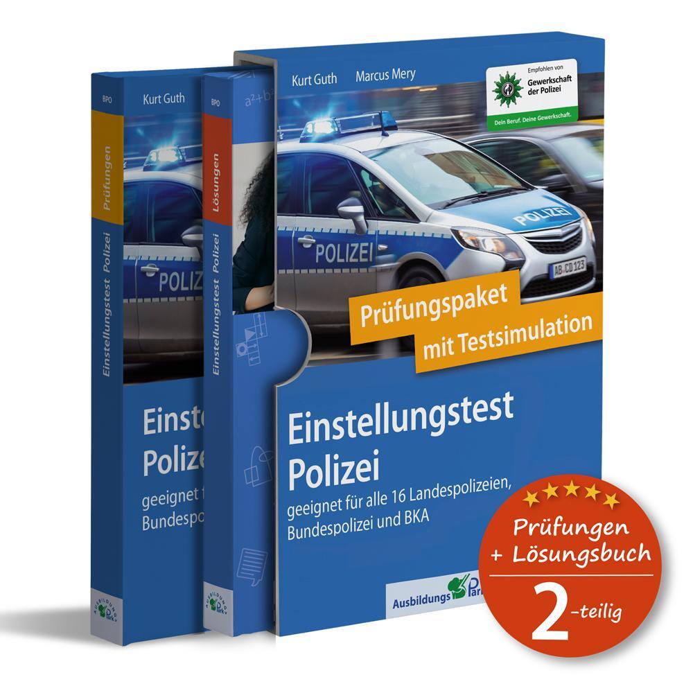 Cover: 9783956241529 | Einstellungstest Polizei: Prüfungspaket mit Testsimulation | Buch