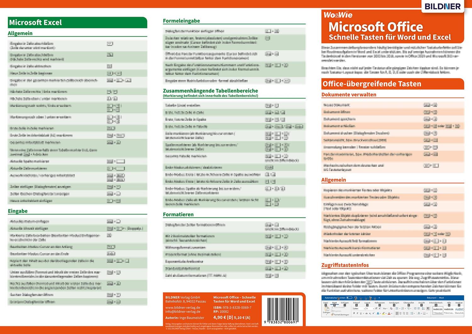 Bild: 9783832800697 | Wo&amp;Wie: Microsoft-Office - Schnelle Tasten für Word und Excel | Buch