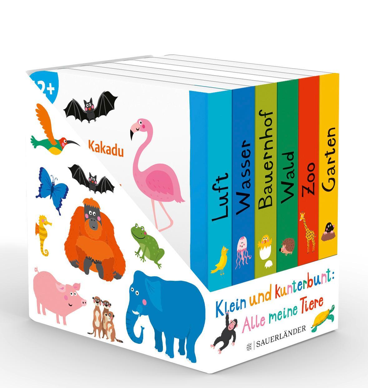 Cover: 9783737356251 | Klein und kunterbunt: Alle meine Tiere (Würfel) | 6 Mini-Bücher | Buch