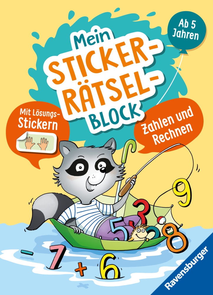 Cover: 9783473489237 | Ravensburger: Mein Stickerrätselblock: Zahlen für Kinder ab 5...