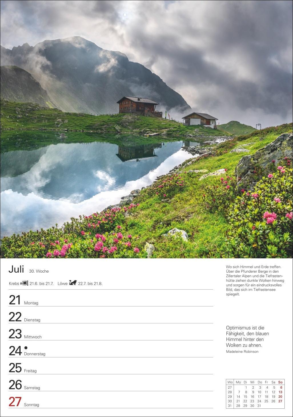 Bild: 9783840034558 | Südtirol Wochenplaner 2025 - 53 Blatt mit Zitaten und Wochenchronik