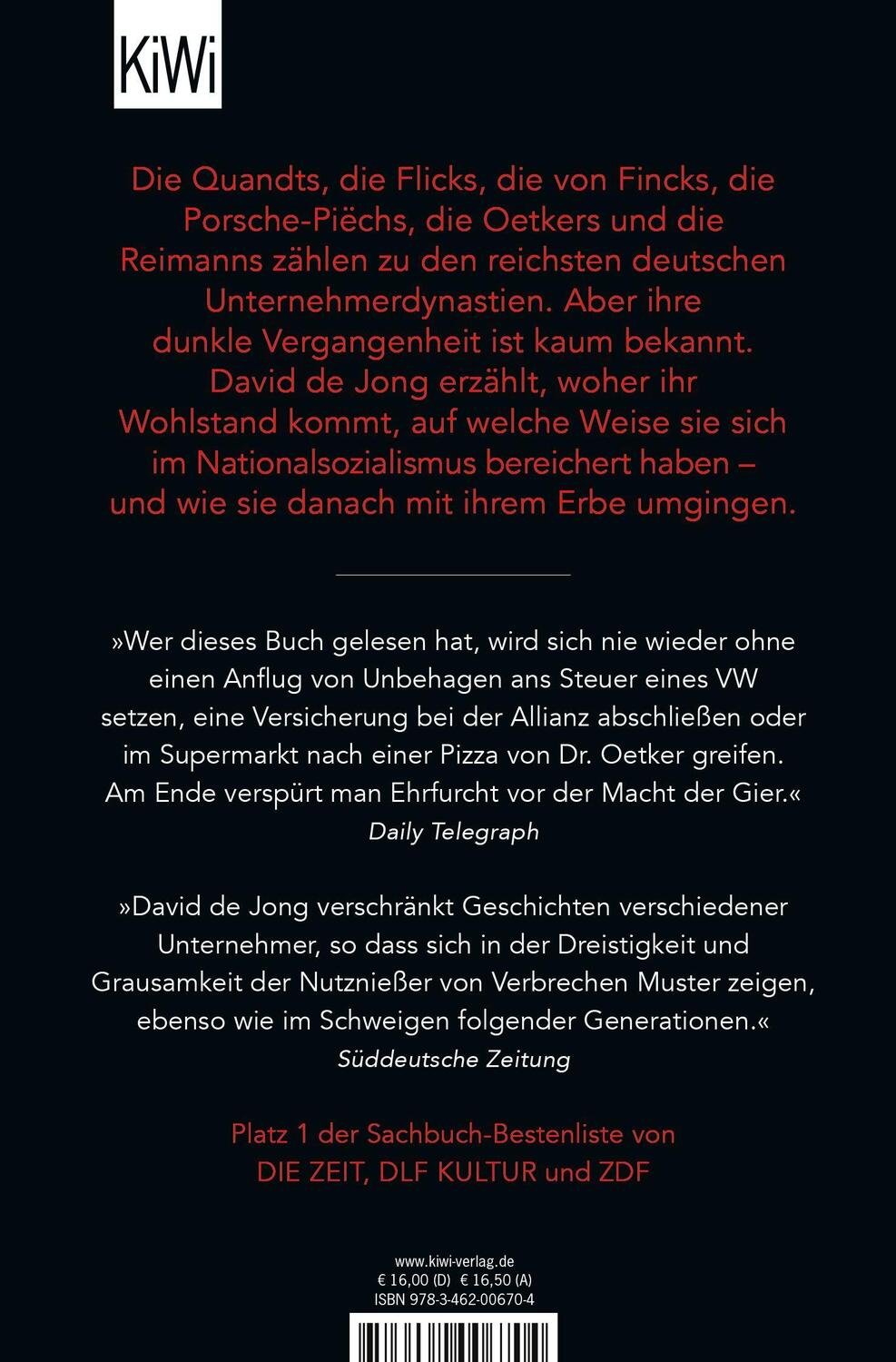 Rückseite: 9783462006704 | Braunes Erbe | David de Jong | Taschenbuch | 496 S. | Deutsch | 2024