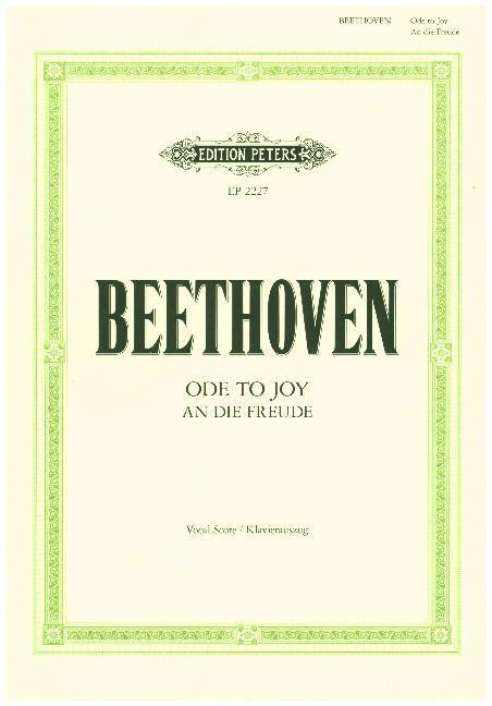 Cover: 9790014010027 | An die Freude | Ludwig van Beethoven | Broschüre | Deutsch