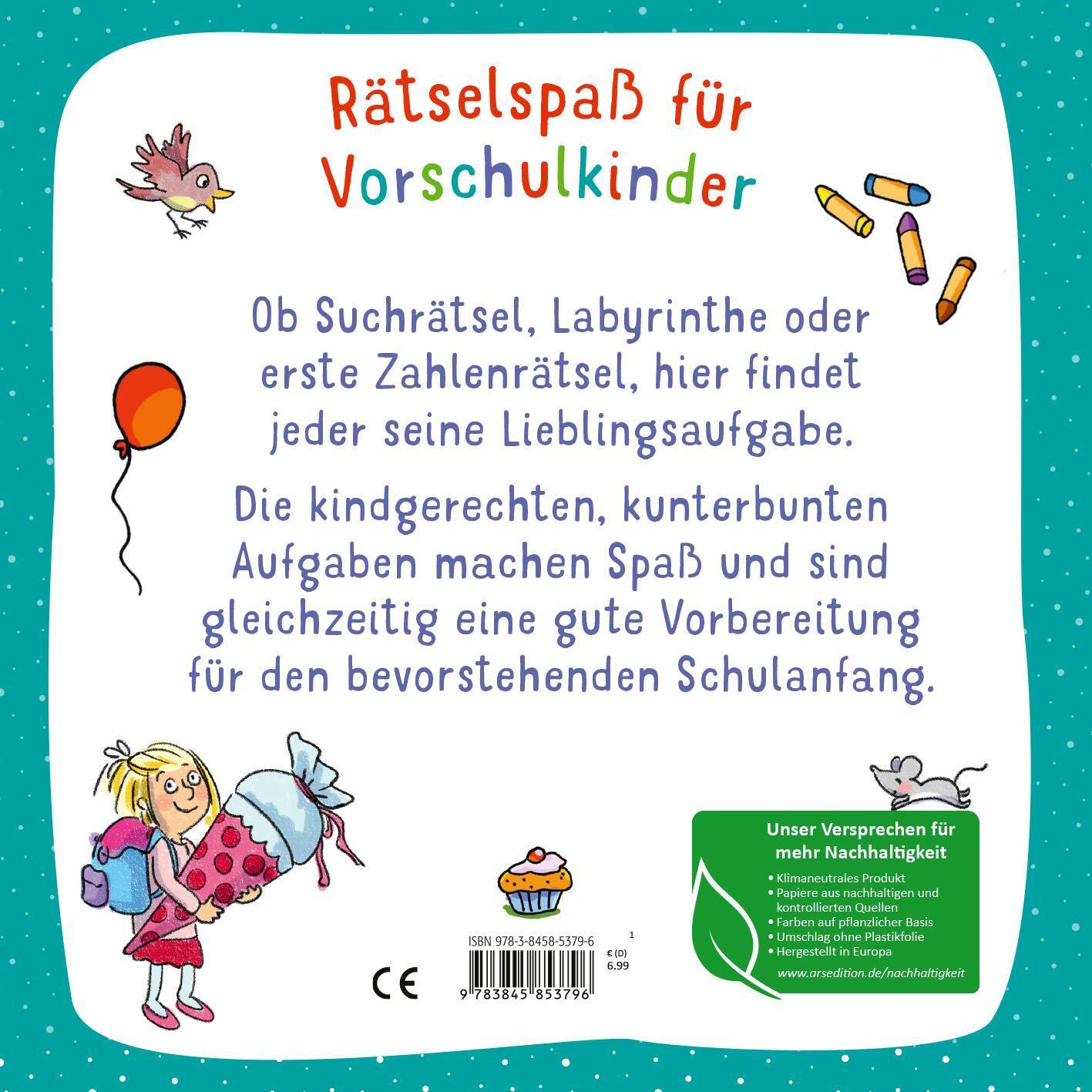 Rückseite: 9783845853796 | Mein dicker Vorschul-Block | Ab 5 Jahren | Taschenbuch | Softcover