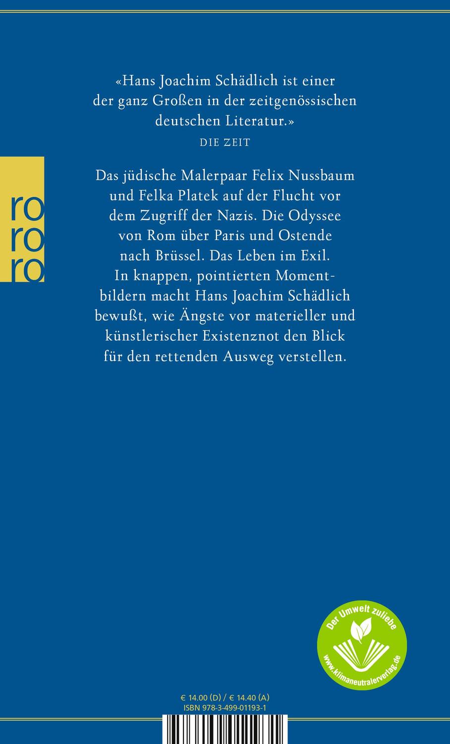 Rückseite: 9783499011931 | Felix und Felka | Hans Joachim Schädlich | Taschenbuch | Deutsch